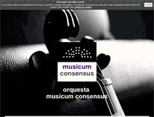 Tablet Screenshot of musicumconsensus.com
